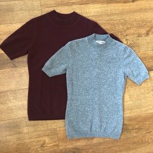 🖤Diane Von Furstenburg 100% Cashmere Gray &Maroon